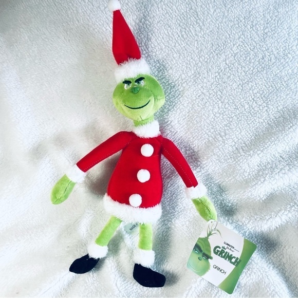 🎄 Dr. Seuss' The Grinch 11" Plush Doll - NWT (13" with Hat) 🎁 - Picture 3 of 8